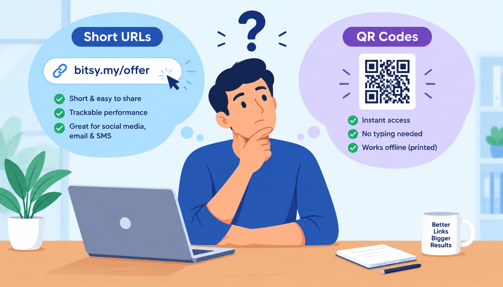 Short URLs vs QR Codes? How to Choose for Your Business